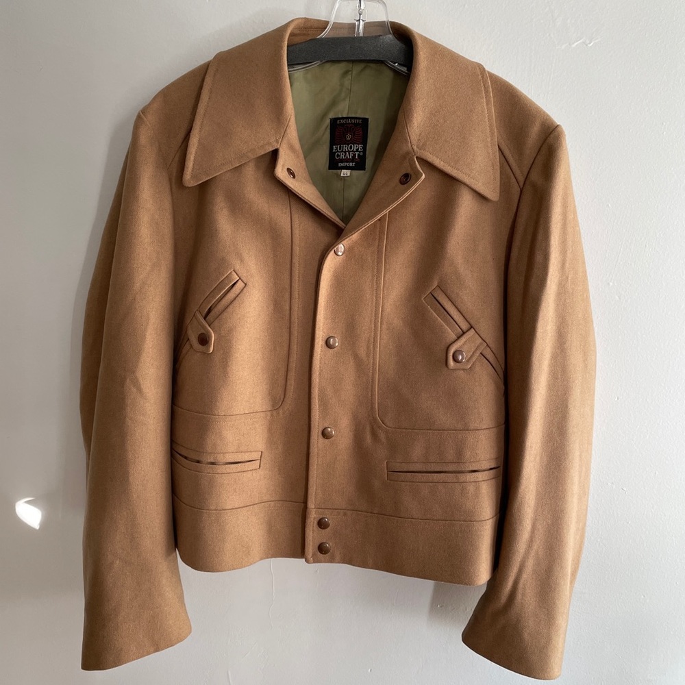 VINTAGE 70’s European Craft Tan Coat